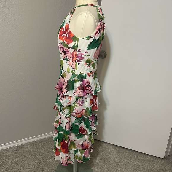 Evan Picone Halter Dress BEAUTIFUL!!! Size 6 Floral - Picture 2 of 8